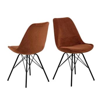 Jídelní židle – oranžová / set 2 ks
