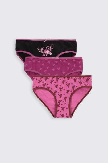 Dětské kalhotky Coccodrillo 3-pack růžová barva