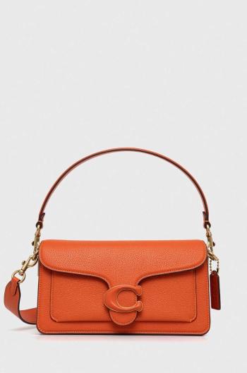 Kožená kabelka Coach Tabby Shoulder Bag 26 oranžová barva