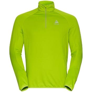 Odlo M MID LAYER 1/2 ZIP BERRA LIGHT Pánská střední vrstva, zelená, velikost