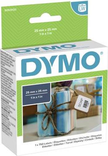 DYMO etikety v roli 25 x 25 mm papír bílá 750 ks přemístitelné S0929120 univerzální etikety