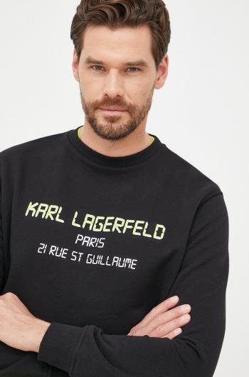 Mikina Karl Lagerfeld černá barva,