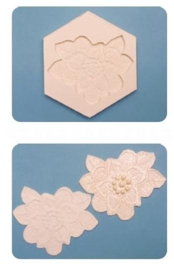 Silikonová formička Floral Lace Mould (Květinová krajka) (Silikonová formička) - FPC Sugarcraft