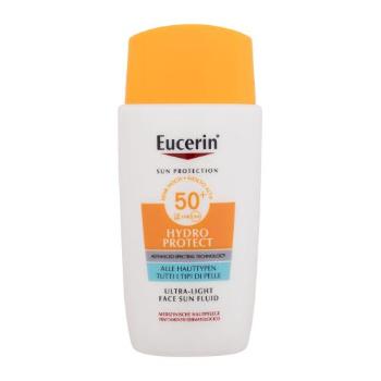 Eucerin Sun Hydro Protect Ultra-Light Face Sun Fluid SPF50+ 50 ml opalovací přípravek na obličej pro ženy na dehydratovanou pleť