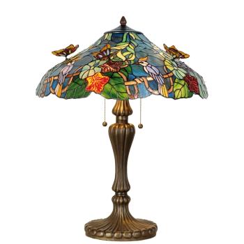 Stolní lampa Tiffany Butterfly - Ø 52*65 cm 5LL-5582