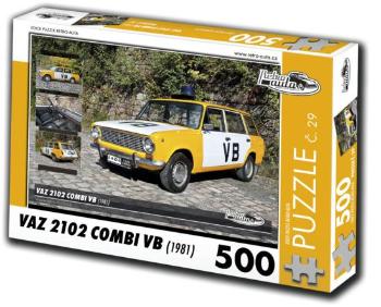 RETRO-AUTA Puzzle č. 29 VAZ 2102 Combi VB (1981) 500 dílků