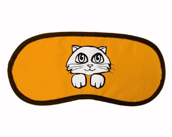 Maska na spaní - škraboška Kočička