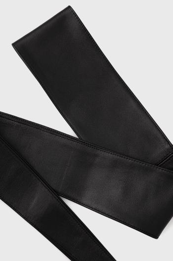 Kožený pásek Answear Lab dámský, černá barva