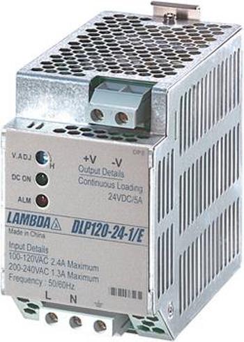 Napájecí zdroj na DIN lištu TDK-Lambda DLP-120-24-1/E, 5 A, 24 V/DC