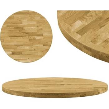 Stolní deska z masivního dubového dřeva kulatá 44 mm 400 mm (245992)