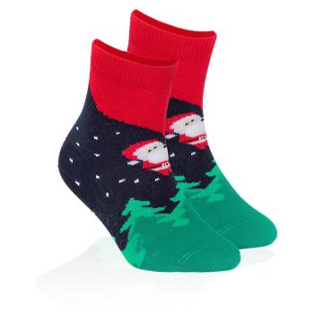 Ponožky s vánočním motivem WOLA SANTA IN THE SKY Velikost: 33-35