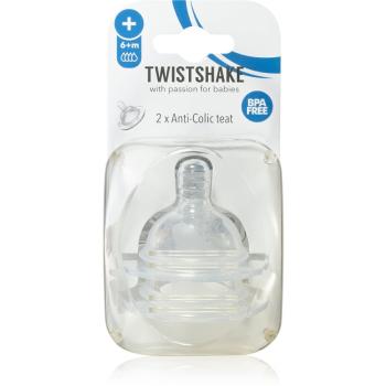 Twistshake Anti-Colic Teat savička na láhev Plus 6m+ 2 ks