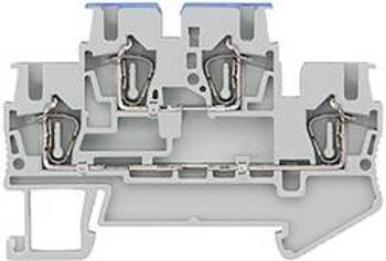 Dvojitá svorka přípojka s pružinovým protitahem Siemens 8WH20204CF00, šedá, 50 ks