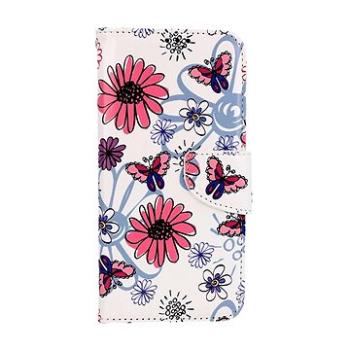 TopQ Pouzdro Samsung A34 knížkové Flowers 94078 (94078)