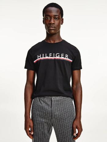 Tommy Hilfiger Corp Stripe Triko Černá