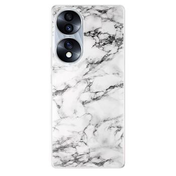 Odolné silikonové pouzdro iSaprio - White Marble 01 - Honor 70