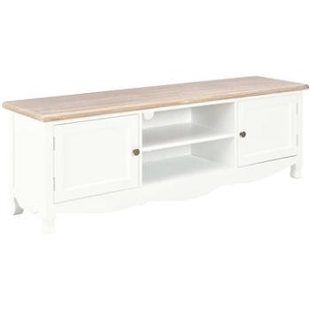 TV stolek bílý 120x30x40 cm dřevo (249889)