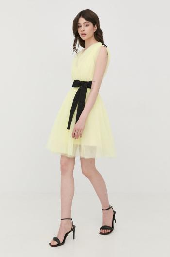 Šaty Pinko žlutá barva, mini