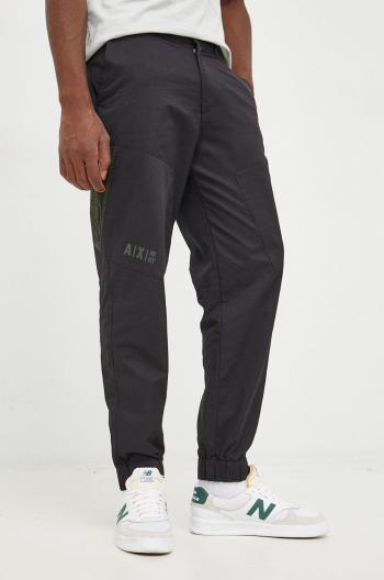 Kalhoty Armani Exchange pánské, černá barva