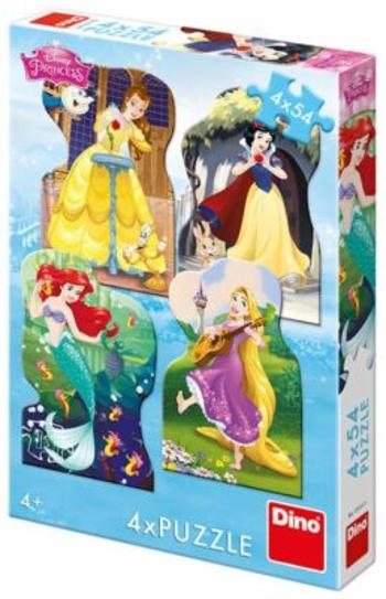 Puzzle Disney Princezny a kamarádi - 4x54 dílků