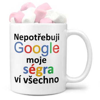 Hrnek Google - Ségra (Náplň hrníčku: Marshmallow)