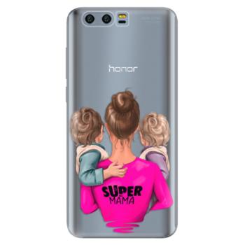 Odolné silikonové pouzdro iSaprio - Super Mama - Two Boys - Huawei Honor 9