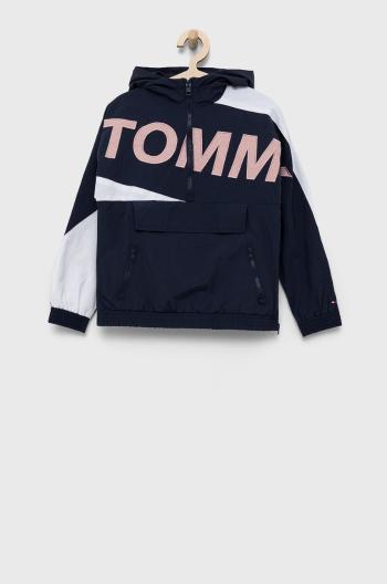 Dětská bunda Tommy Hilfiger tmavomodrá barva