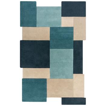 Flair Rugs koberce Kusový koberec Abstract Collage Teal - 150x240 cm Vícebarevná