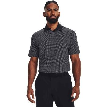 Under Armour T2G PRINTED POLO Pánské golfové polotričko, tmavě šedá, velikost