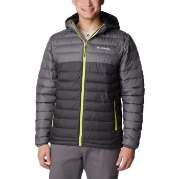 Columbia POWDER LITE HOODED JACKET Pánská bunda, tmavě šedá, velikost