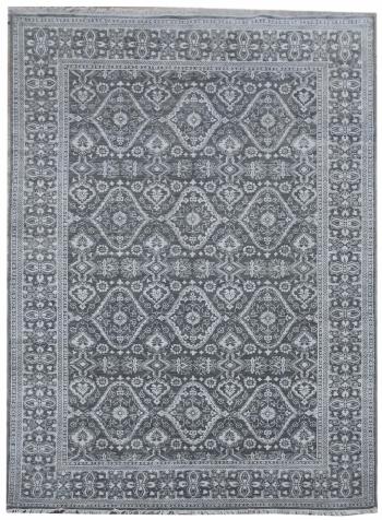 Diamond Carpets koberce Ručně vázaný kusový koberec Diamond DC-HALI B Grey/silver - 275x365 cm Šedá
