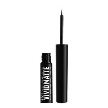 NYX Professional Makeup Vivid Matte 2 ml oční linka pro ženy 01 Black tekuté linky