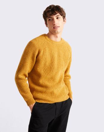 Thinking MU Mustard Anteros Knitted Sweater MUSTARD L