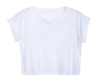 Dámské tričko Organic Crop Top Srdíčkový rámeček