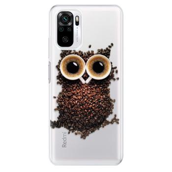 Odolné silikonové pouzdro iSaprio - Owl And Coffee - Xiaomi Redmi Note 10 / Note 10S