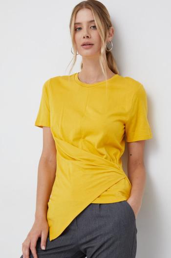 Tričko Dkny žlutá barva