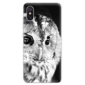 Odolné silikonové pouzdro iSaprio - BW Owl - Xiaomi Mi 8 Pro