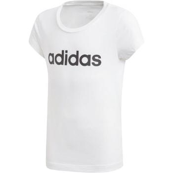 adidas YG E LIN TEE Dívčí triko, bílá, velikost 116