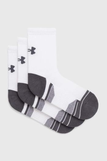 Ponožky Under Armour 3-pack pánské, bílá barva, 1379530