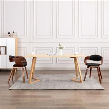 Jídelní židle 2 ks ohýbané dřevo a umělá kůže (287385)