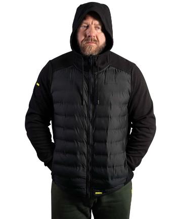 Ridgemonkey bunda apearel heavyweight zip jacket black - m
