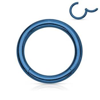 Šperky4U Piercing segment kruh - modrý - K01039B-1212