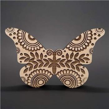 AMADEA Dřevěná dekorace motýl, masivní dřevo 15x9,5x1,8 cm (39344-00)