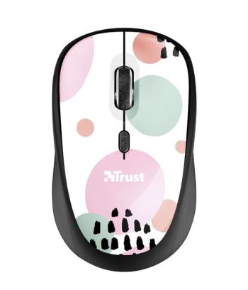 Trust YVI WIRELESS MOUSE PINK CIRCLES 24441