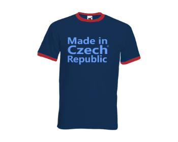 Pánské tričko s kontrastními lemy Made in Czech republic