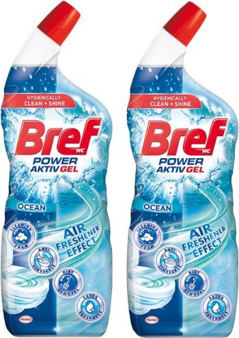 Bref WC čistič Power Aktiv Gel Ocean 2 x 700 ml