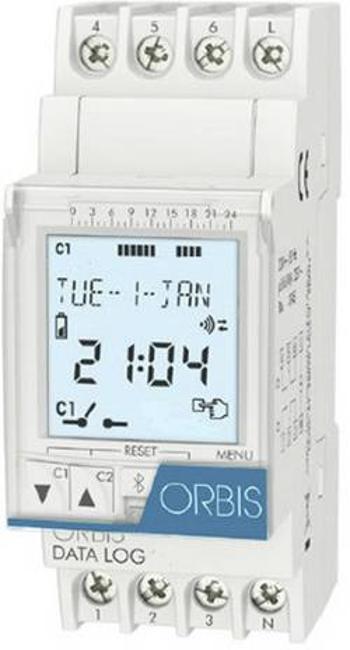 Časovač na DIN lištu ORBIS Zeitschalttechnik DATA LOG 230 V, 250 V/AC