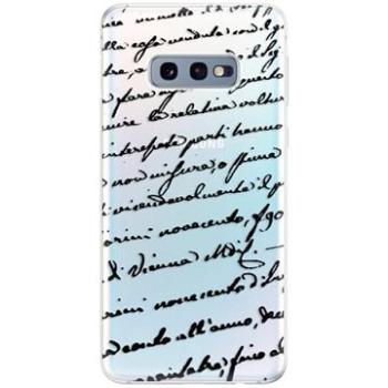iSaprio Handwriting 01 Black pro Samsung Galaxy S10e (hawri01b-TPU-gS10e)