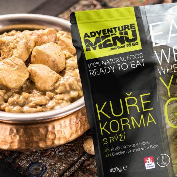 Adventure menu kuře korma s rýží