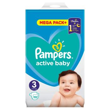 Pampers Active Baby Mega Pack S3 152 ks